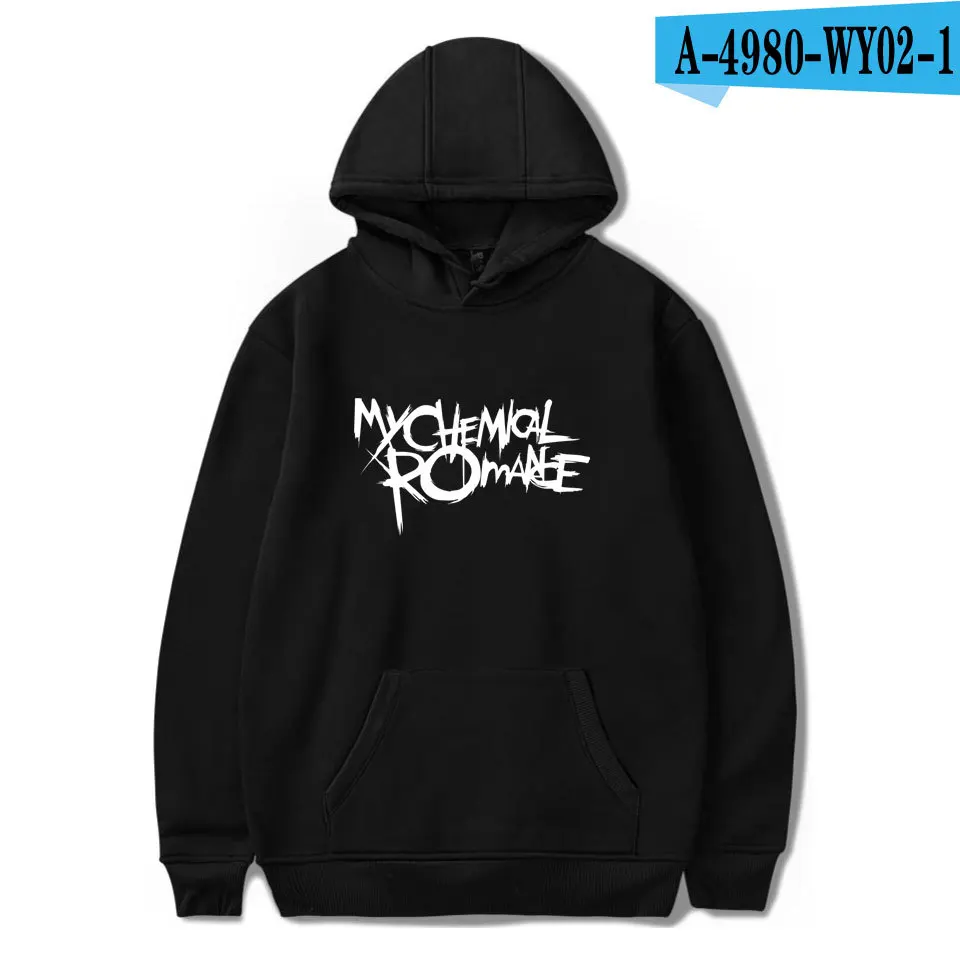 В европейском и американском стиле My Chemical Romance MY Chemical Romance толстовка с капюшоном и круглым вырезом, Зимняя Мужская и Женская толстовка с капюшоном - Цвет: Black C