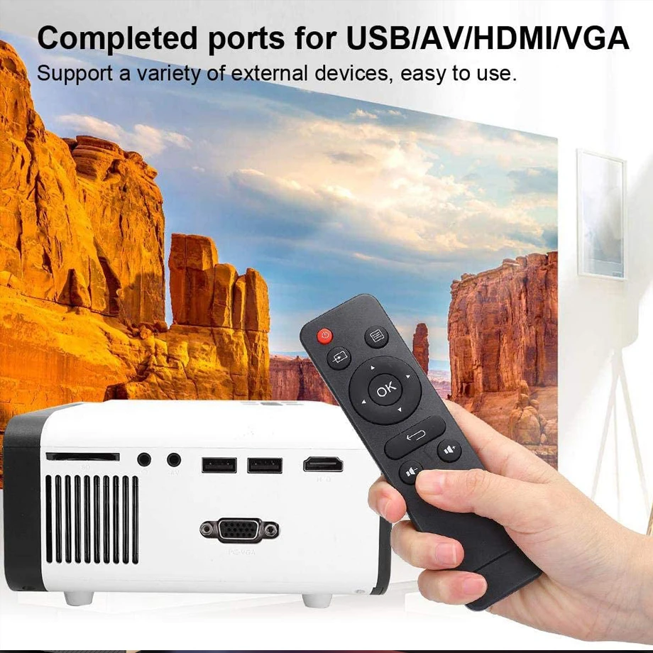 Портативный игровой проектор Smartldea UB20 3000 люмен 1280x720p поддержка 1080p домашний
