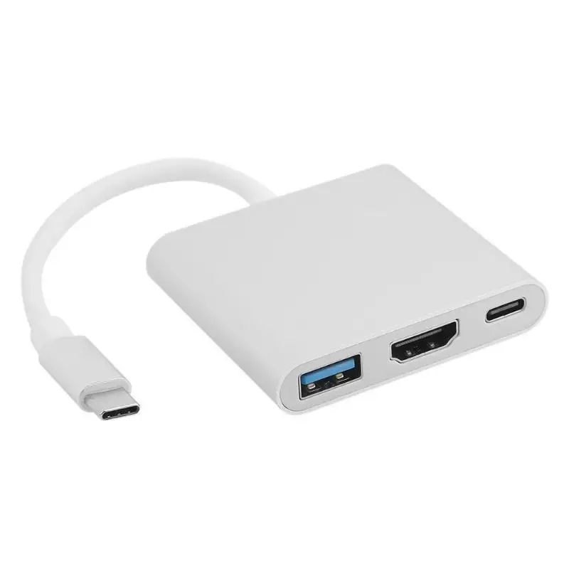 USB C type-C к HDMI 4K USB 3,0 PD зарядный адаптер разветвитель кабель для MacBook максимальная поддержка 4K@ 30 Гц разрешение