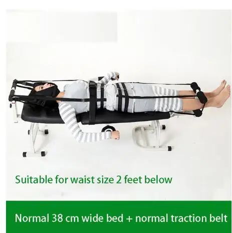 Новая терапия массажный стол кровать шейного и поясничного тяги кровать, устройство для растяжения тела шейного отдела поясницы усталость и незначительные повреждения - Цвет: B
