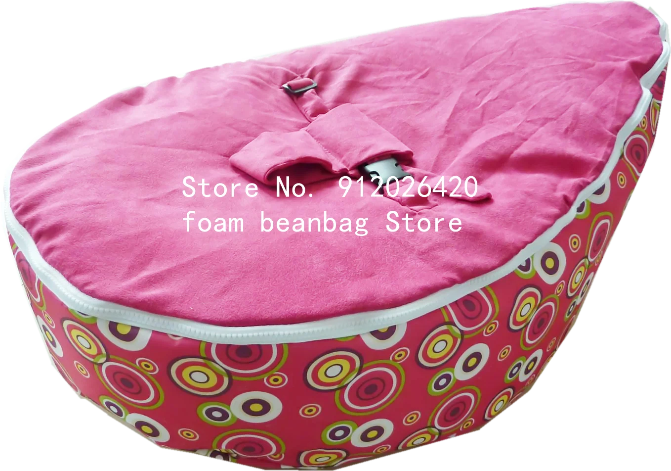 blue circle dots waterproof base Simple style comfortable and soft portable square giant rectangle big bean bag sofa