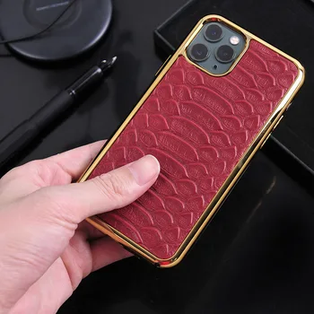 

Suitable for iPhone 12 Leather Phone Case Iphone12 Pro Max Python Pattern