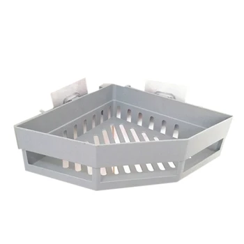 

2Pcs Bathroom Corner Shelves Shampoo Holder Kitchen Storage Rack Mess Shower Organizer Wall Holder Space Saver