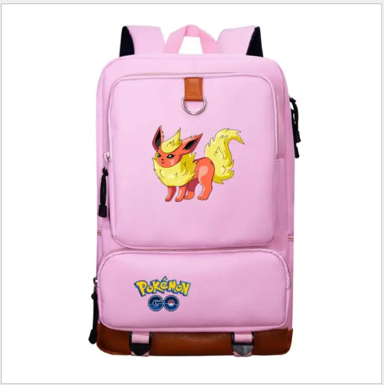 Mochilas Аниме игры «Pokemon Go», рюкзак из плотной ткани с рисунком Пикачу для мальчиков и девочек-подростков, школьный рюкзак для мужчин и женщин, Ёмкость дорожные сумки