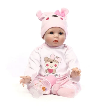 

Simulation Full Body Silicone Reborn Baby Doll Kids Playmate Gift For Girls Baby Soft Toys For Children Doll Accessories