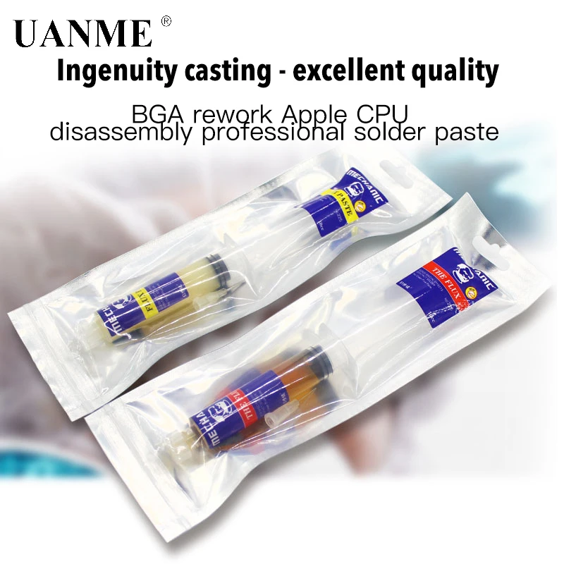 Mechanic Applicable BGA rework for iPhone CPU disassembling flux mobile welding oil needles disposable solder paste 225 226 Mechanic Applicable BGA rework for iPhone CPU disassembling flux mobile welding oil needles disposable solder paste 225 226