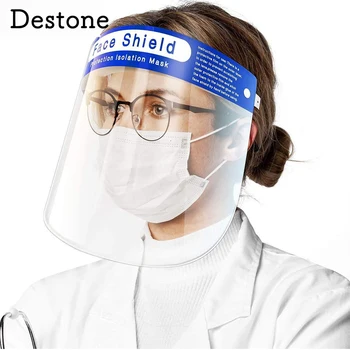 

5 Packs Reusable Safety Face ShieldTransparent Full Face Mask Protective Visor Anti-Spitting Splash Facial Cover for Women Men