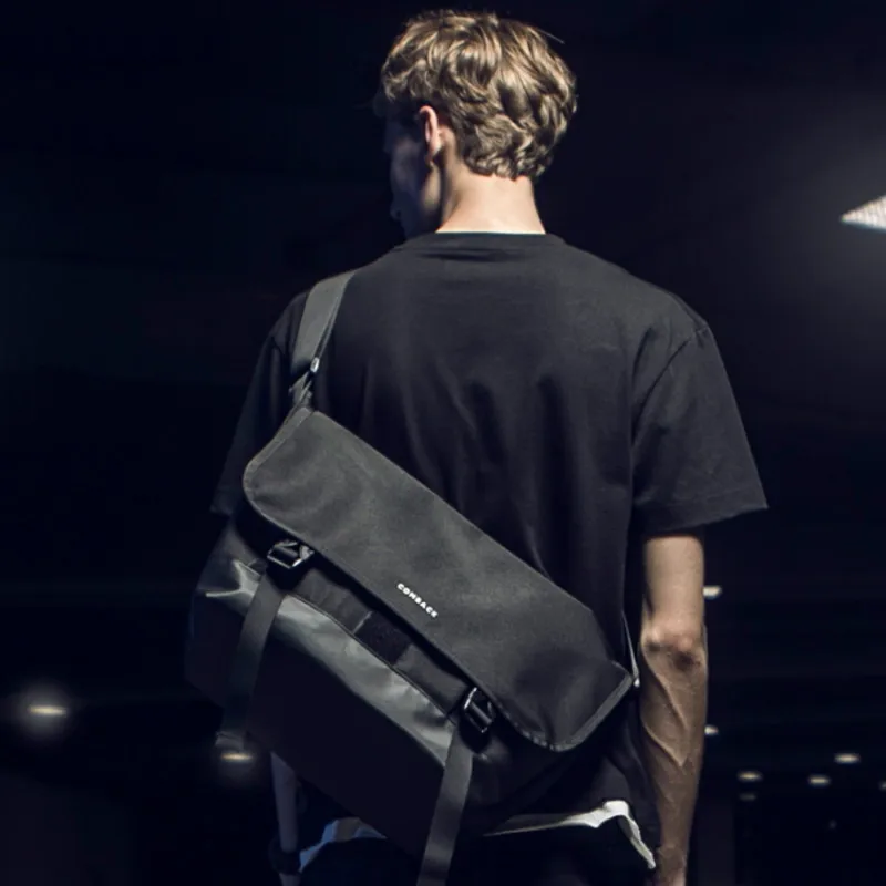 

PU Crossbody Men's Bag Travel Casual Laptop Messenger Bags Teenagers School Bags Large Capacity High Quality Bag