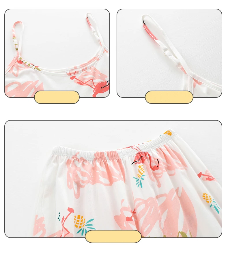 BZEL New 3 Pieces Robe&Gown Sets Sleepwear Pajama Set Cotton Flamingo Dressing Gowns Female Lounge Set Night Set Plus Size XXXL