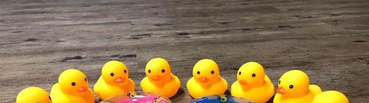Children Bath Water Toys Vinyl Duck Cute Small Yellow Duck Cake Decorations And Ornaments