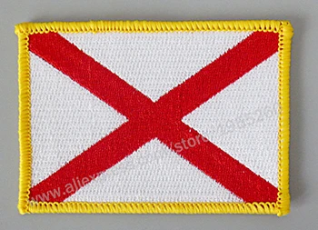 2 Alabama Флаг вышивка нашивки значки США Соединенные Штаты Америки - Цвет: 2 Alabama