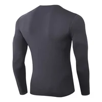 2020 Winter Thermal Fleece Long Sleeve Running T-Shirt Men Quick Dry Stretch V-Neck Gym Fitness Shirt Sportswear Top Tees Custom 2