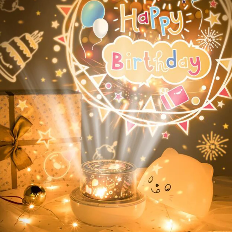 Star Projector Light Colorful Music LED Night Lights For Kids Sing Project lamp