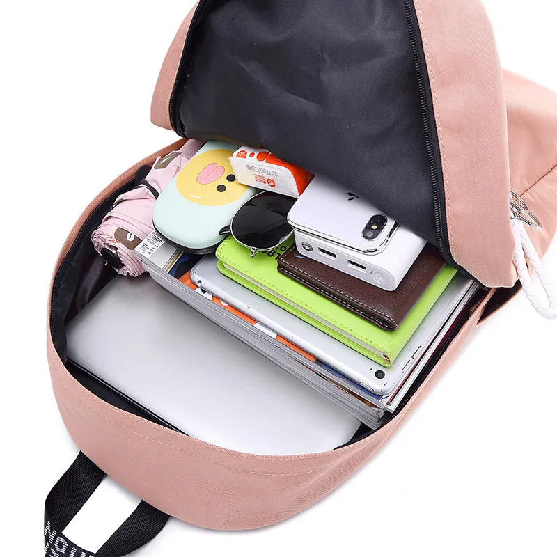 Колледж ветер школьный рюкзак женский девочек-подростков средней школы школьные сумки нейлон Bagpack Для женщин сумки большой Ёмкость розовый портфель школьный для девочки мальчиков
