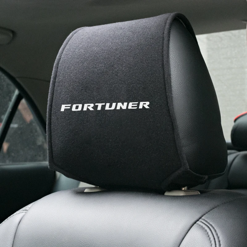 1PCS Hot car headrest cover fit for Toyota Fortuner 2009 2017 2018 2019 Accessories Car Styling |