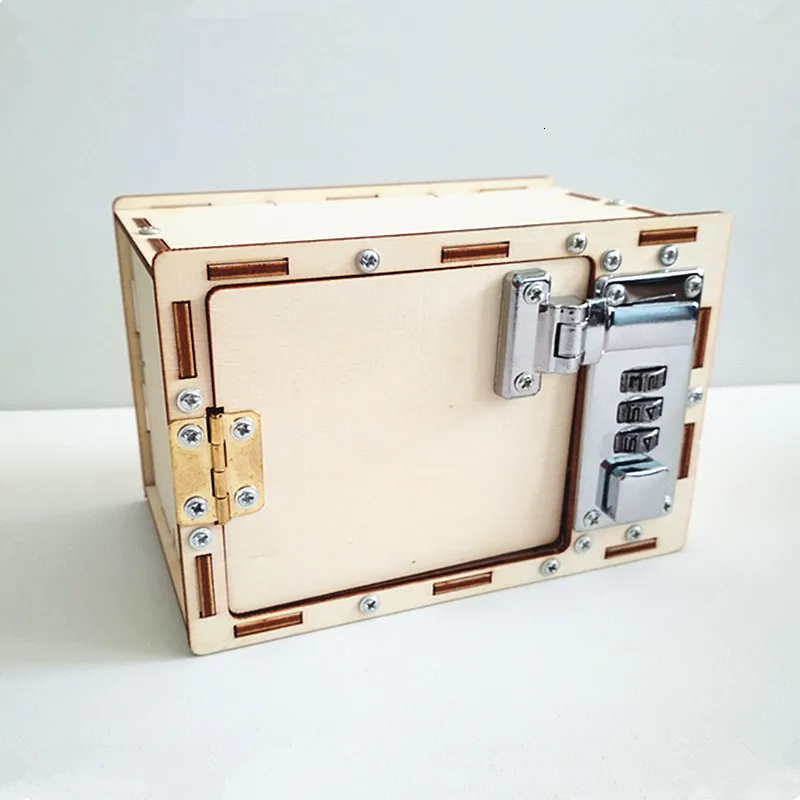 

High-quality Wooden Model Toys Mechanical Password Box Set DIY Kids Toys STEM Toys For Children Educational Science Experiment