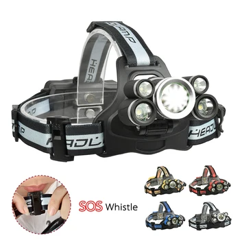 

T6 18650 Battery Hunting Lamp Torch Super Bright XPE Waterproof Headlamp Camping Headlamp Rechargeable Headlight