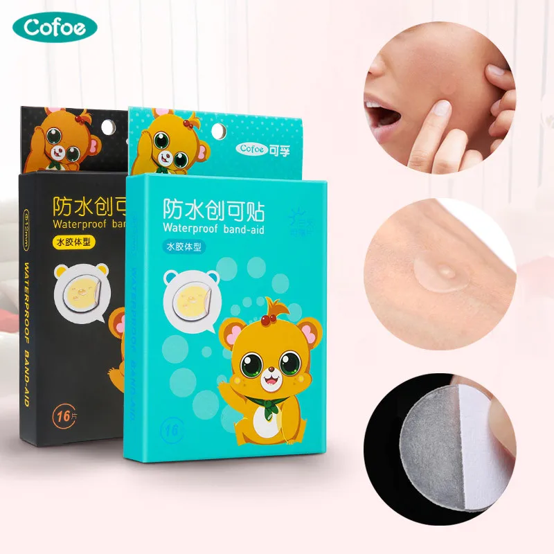 

Cofoe Acne Pimple Patch Waterproof Invisible Hydrocolloid Acne Stickers Absorbing Spot Dot Acne Cover Band-Aids day and night