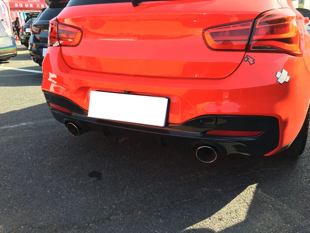 Сухой задний диффузор для губ из углеродного волокна BMW 1 серии F20 M135i M140i M Sport 2016 2018