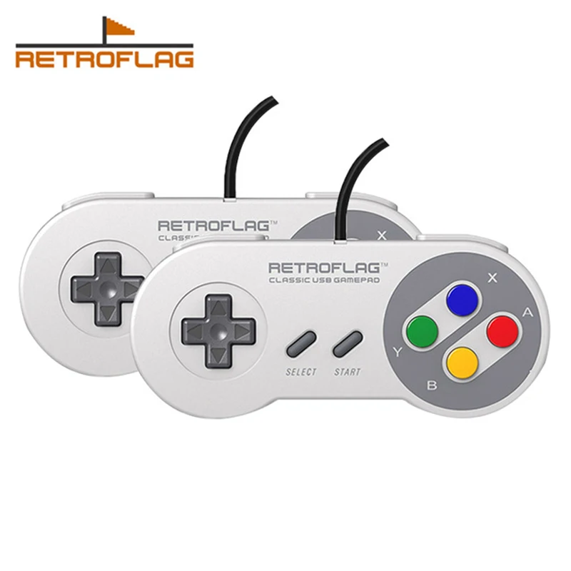2PCS Retroflag Classic USB Wired Controller Gamepad Handle for Raspberry Pi Windows Nintendo Switch 