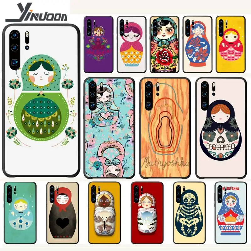 Yinuoda Russian Matryoshka Dolls Luxury Phone Case Cases For Huawei P20 P30 P40 Lite Pro P Smart Z 2019 Cover Etui | Мобильные