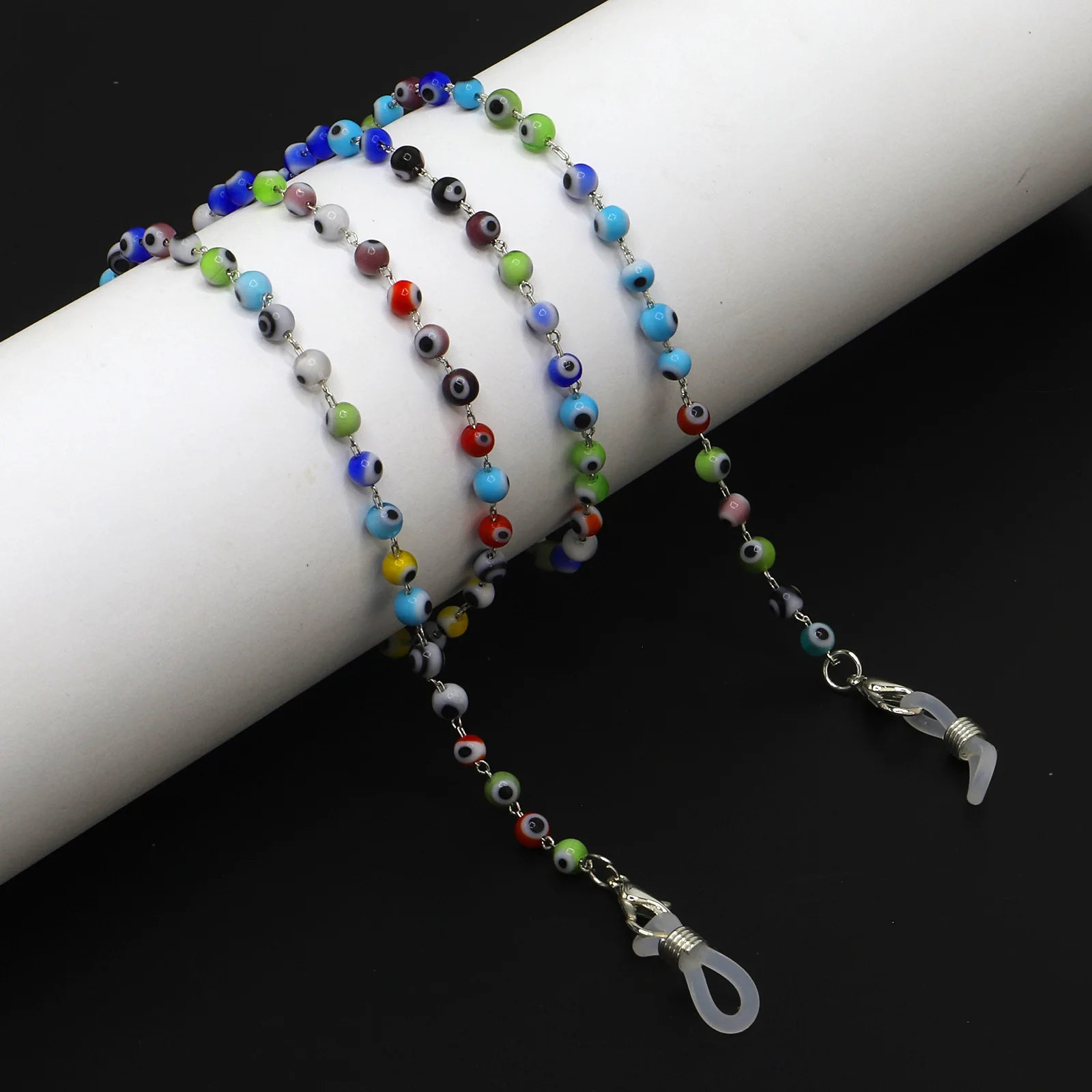 Luxury Handmade Reading Glasses Chain Turkish Eye Beads Sunglasses Spectacle Cord with Tassels Neck Strap String Chain Eye wear