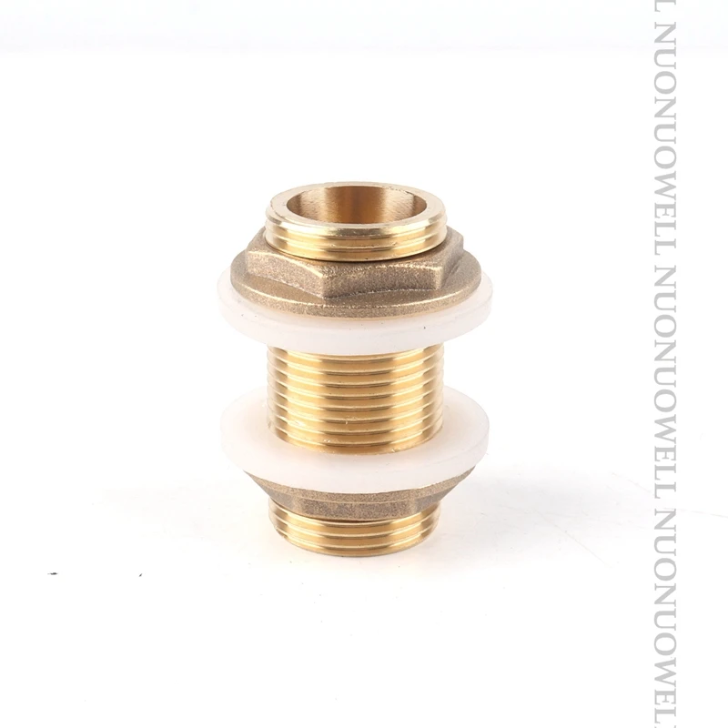 1pcs Copper Water Tank Connector 3/4" 1" Male Brass Pipe Single Loose Key Swivel Fittings Nut Jointer Fish Tank Copper Adapter