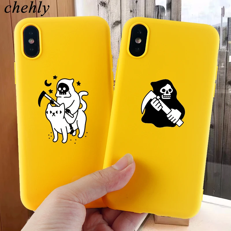 Чехол для телефона на Хэллоуин iPhone X XR XS Max 8 7 6s Plus 11 Pro MAX SE милые Чехлы мягкий