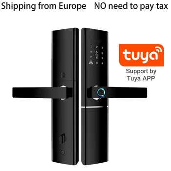 

Tuya WIFI Smart door lcok Cerradura inteligente,Touch Screen Keypad Password ,fingerprint with Fechadura Digital Door Lock
