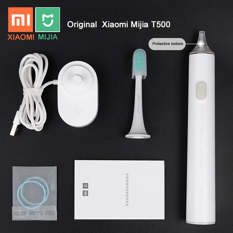 New XIAOMI MIJIA T500 Electric Toothbrush Smart Sonic Brush Ultrasonic Whitening Teeth Vibrator Mi Wireless Oral Hygiene Clean