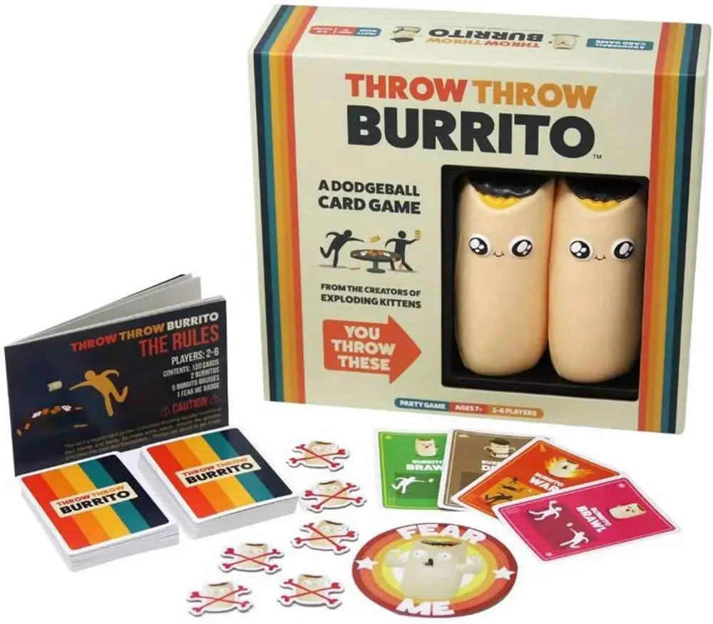 

2019 New Card Game Throw Burrito Card Game Kickstarter Game Dodgeball Card Family Party Reducing Pressure Game Bard Game