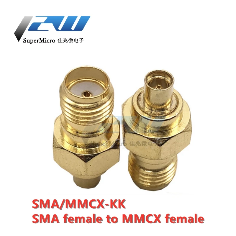 1 Pcs SMA Male Plug to MMCX Female Jack, RF Coaxial Adapter Connector SMA/MMCX-KJ-KK-JJ Male to Female, SMA to MMCX RF Connector