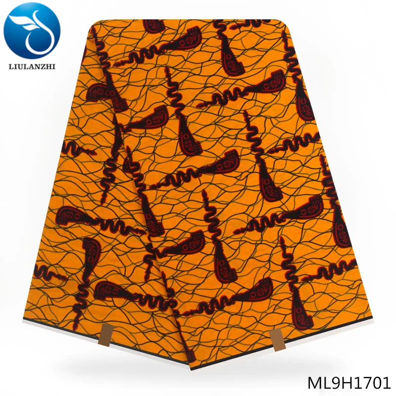 ML9H1701 LIULANZHI африканская голландская Ткань Горячая голландская печать восковой ткани голландский воск батик Ткань 6 ярдов африканская Анкара ткань ML9H1701-ML9H1727 - Цвет: ML9H1701