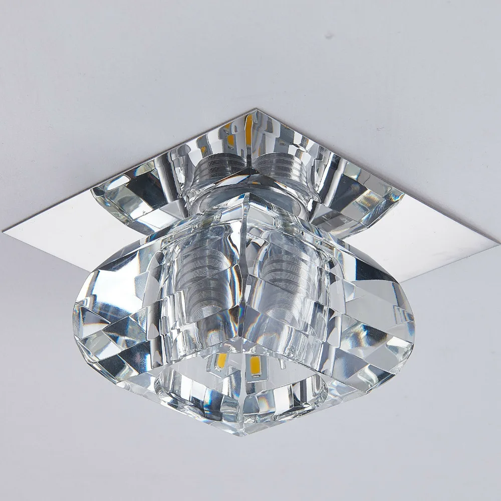Ceiling Lights Aisle Crystal LED Square Modern simplicity Flush Mount decoration Light FixtureHallway Living Room Foyer