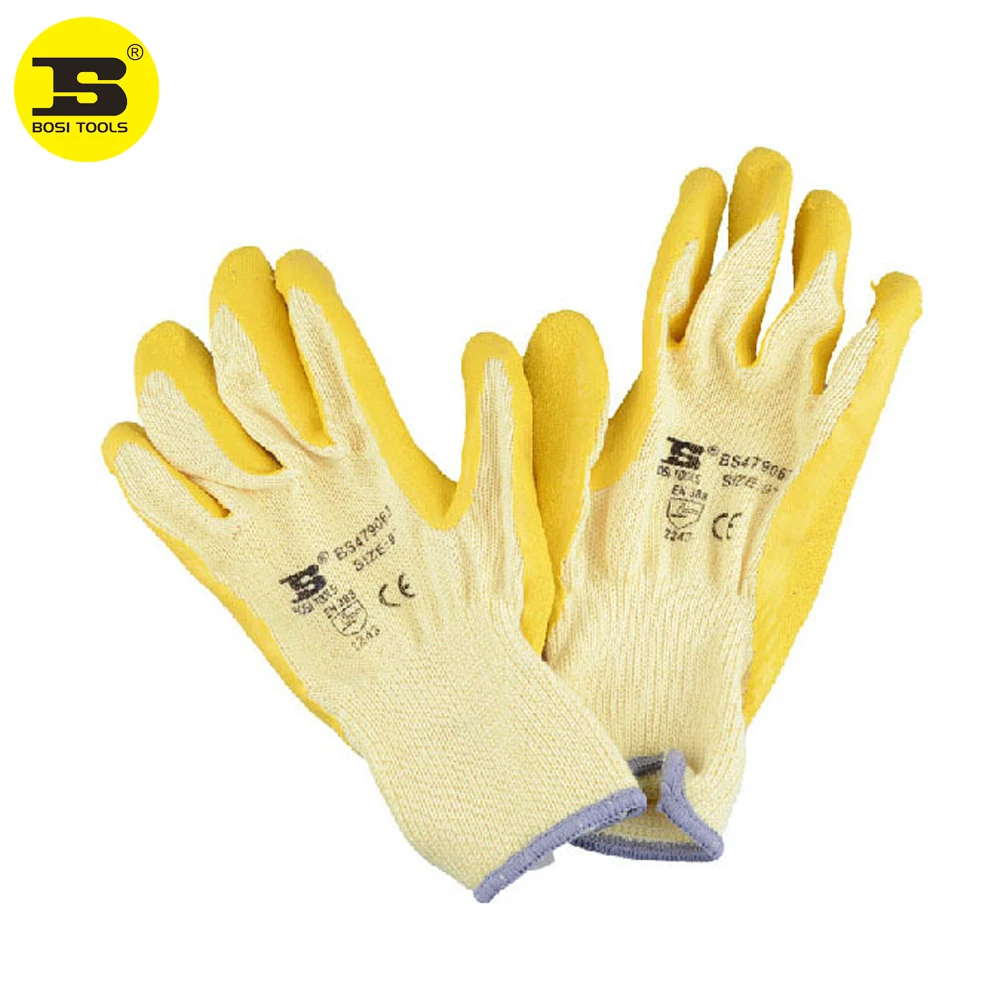 

BOSI 9" Work Gloves Latex Safety Coating On Palm