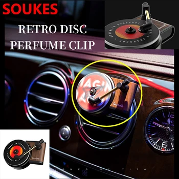 

Record player Car Air Outlet Freshener Decoration Clip For Audi A4 B7 B5 A6 C6 Q5 Honda Civic 2006-2011 Fit Accord CRV BMW E60
