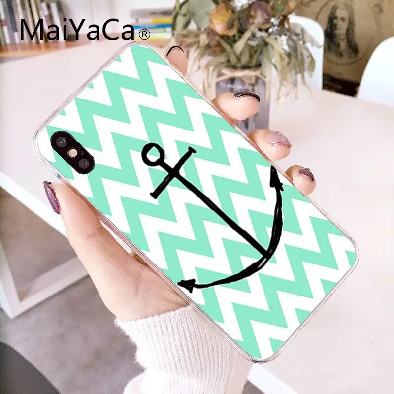 MaiYaCa простой маленький Свежий мятный зеленый DIY Роскошный чехол для iPhone X XS MAX 6 6s 7 7plus 8 8Plus 5 5S SE XR 10