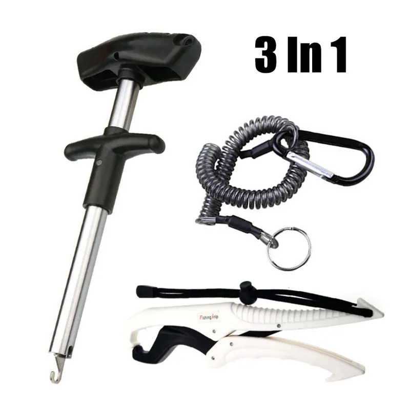 

3Pcs/set Practical Portable Outdoor Fish Hook Remover Squeeze-Out Fish Hook Separator Tools And Floating Fish Gripper Combo Kit
