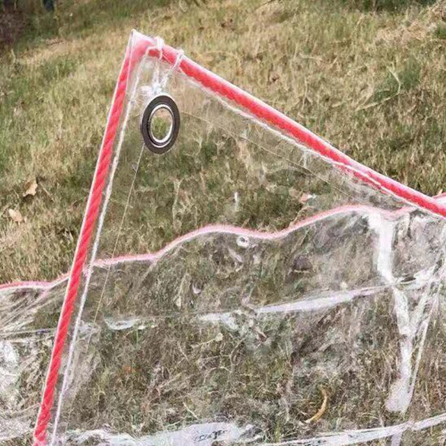 1 Db Kerti Esőálló Kendő Átlátszó Eső Tarpaulin Otthoni Kert Vízálló És Fényvédő Sűrített Műanyag - Image 2
