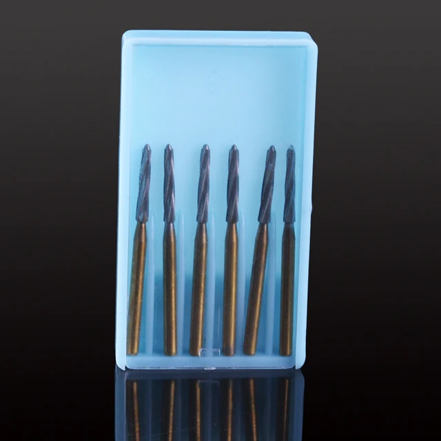 Set Di 12 Frese Per Intaglio A Forma Di Cilindro-cono, Gambo Da 3/32 Di Pollice - Foto 8