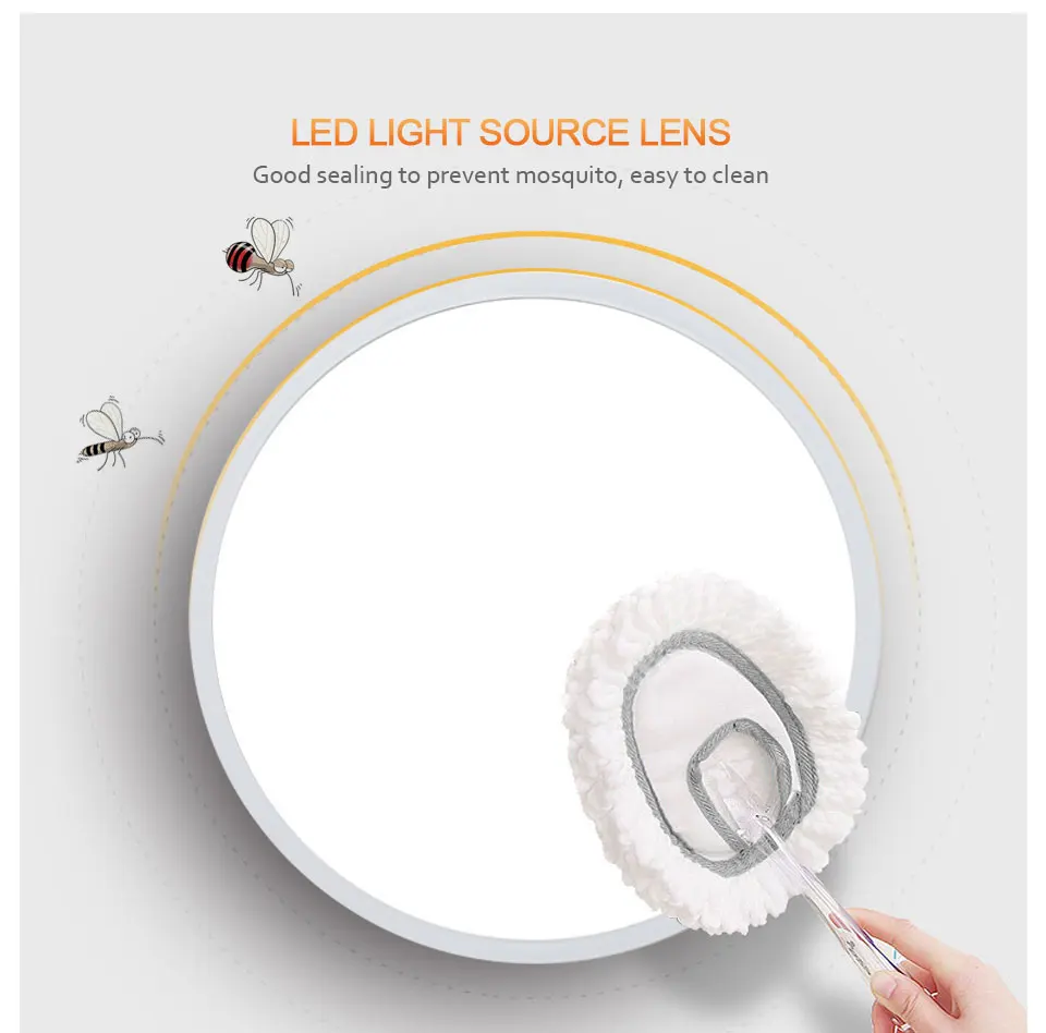 LED Ceiling Light Circular Led Panel Lampada AC85-265V Ultra Thin Surface Mounted Light Living Room Bedroom Lighting Fixture
