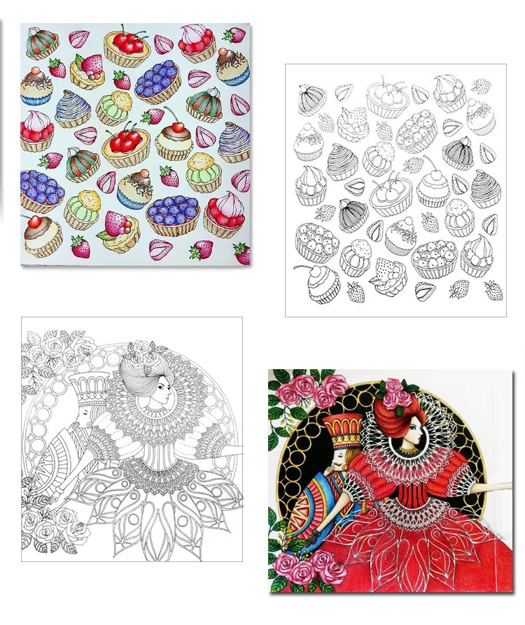 Secret Garden Decompression Hand-painted Fill Color Book Color Book Toy Coloring Books for Kids Arts and Crafts for Kids Secret Garden Decompression Hand-painted Fill Color Book Color Book Toy Coloring Books for Kids Arts and Crafts for Kids