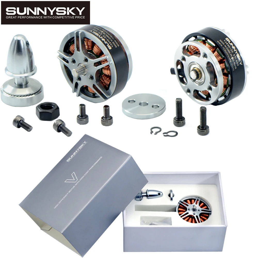 Дисковый двигатель 1 шт. Sunnysky V2806 400kv/650KV 4-6S для радиоуправляемого летательного