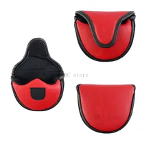NRC store Golf Headcovers Mallet Putter Cover PU Leather Golf Putter Cover Headcover
