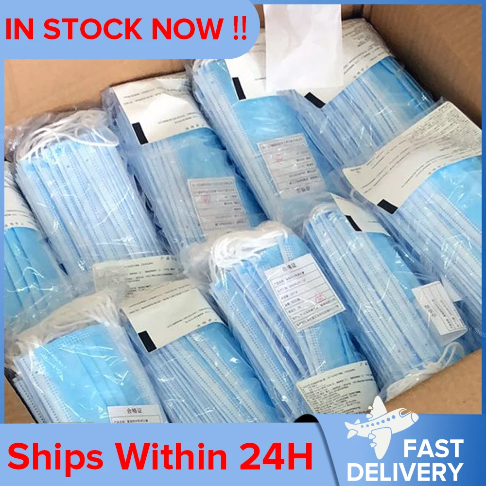 

In Stock Now Disposable Face Mouth Mask Anti Virus Masks Safety Respirator Masks 3 Layer Filte Dustproof Mask 24 Hours Shipping
