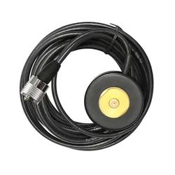 NMO Antenna Base 5M Feeder Cable Magnet Mount Bracket for Motorola Kenwood ICOM Radio Walkie Talkie Car Radio UHF PL259
