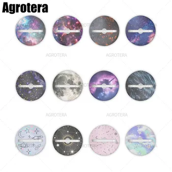

Agrotera 50 Pieces Finger Ring Phone Holder Stand and Grip for Smartphones and Tablets Star Shower Stellar Blue Dark Nebula