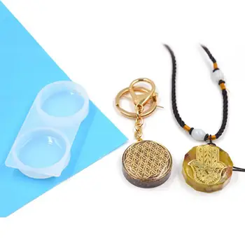 

Doreen Box Simple Silicone Resin Mold For Jewelry Making Gifts Geometric Round White DIY Jewelry Tools 88mm x 40mm, 1 Piece