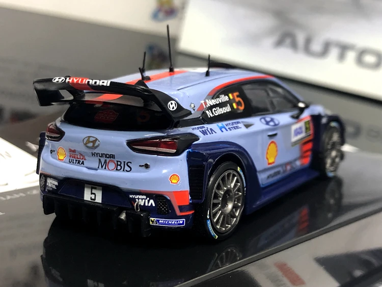 1/43 новая специальная металлическая модель эвакуатора hyundai I20 ралли домашний дисплей Коллекция Модель игрушки для детей#5