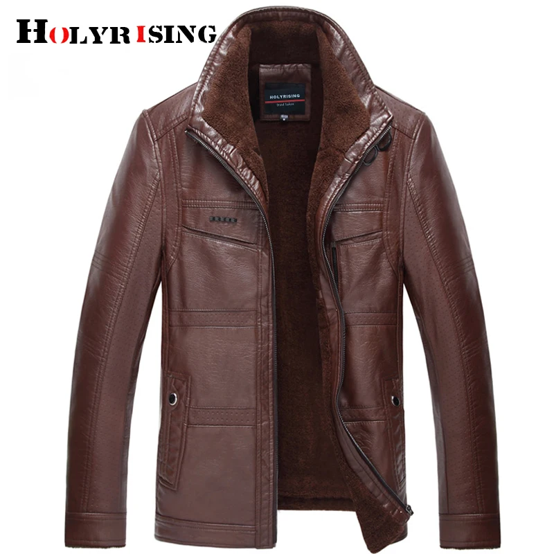 Jaqueta de couro masculino кожаные куртки мужские пальто Высококачественная верхняя одежда из искусственной кожи мужская деловая зимняя куртка из искусственного меха 18969-5